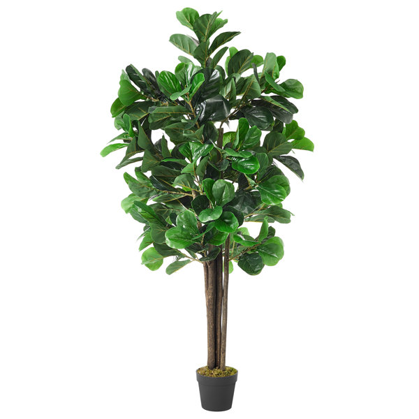 Faux Fiddle Leaf Fig Tree in Pot & Reviews Joss & Main